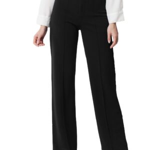 KOTTY Women Straight Fit Polyester Blend Solid Trousers