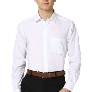 Peter England Men's Solid Regular Fit Shirt