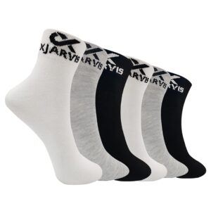 XJARVIS® Berlin Athletic Ankle Socks for Men & Women | Breathable Cotton Grip Sports Socks for Gym, Running, Fitness & Summer Wear| Odor-Free, Anti-Slip Socks for Casual & Formal Use – Free Size