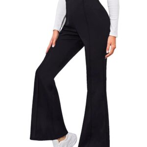 Dream Beauty Fashion Women's Bell Bottom High Waist Trouser, Elastic Flared Bootcut Pants, Stretchy Parallel Leg for Casual Office Work wear (Dhoni 4)