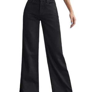 KOTTY Women High Rise Cotton Lycra Ankle Length Skinny fit Black Solid Jeans