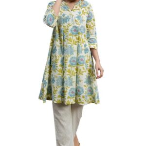 Janasya Women's Floral Regular Tunic