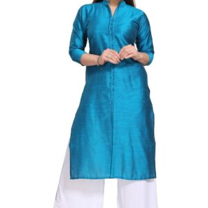 DARIKA Silk Kurti for Women Solid in Plus Size & Small Size.