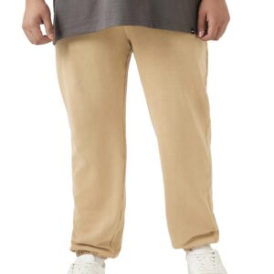 Bewakoof Air 1.0 Men's Solid Oversized Fit Cotton Terry Plus Size Joggers
