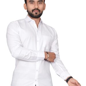 Besix Full Sleeve Formal Shirt for Man Cotton Regular Fit Casual - Pure Premium Branded Shirts for Men Formal Stylish Slim Plain Solid Man Wear as Office and Party, Pack of 1