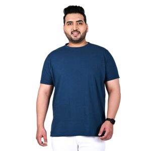 Bigbanana Plus Size Men's Regular Fit Solid Round Neck Tshirt