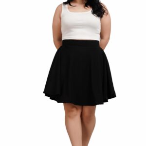 Women's Mini Skater Flowing Skirts with Attached Inner Shorts Plus Size Collection