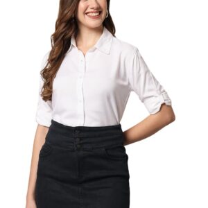 FUNDAY FASHION Women's Rayon Blend Regular Fit Shirt