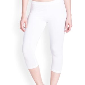 Lyra Women Solid Premium Cotton Capri | Mid-Waist | Fashionwear