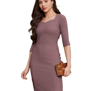SIRIL Western Knee-Length Dress | Lycra Dress For Women | One Piece Dress For Women