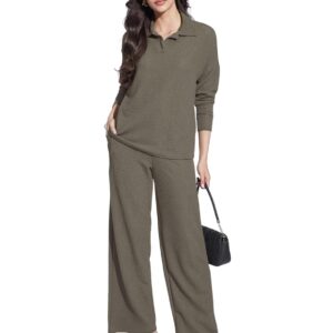 SIRIL Women's Co-Ord Set | Textured Lycra Top and Pant Set | Two Piece Co-ord Set | Casual Wear Co ord Set | Office Wear Co-ord Set