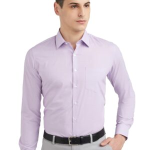 Van Heusen Solid Formal Shirt for Men| Premium Cotton| Full Sleeves| Slim Fit |Breathable Fabric