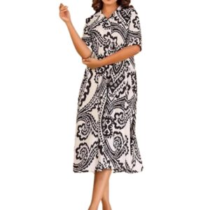 Leriya Fashion Women's Fit and Flare Knee Length Dress