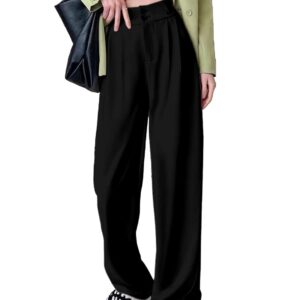 Aahwan Women's & Girls' High Waist Korean Baggy Loose Loose Pants
