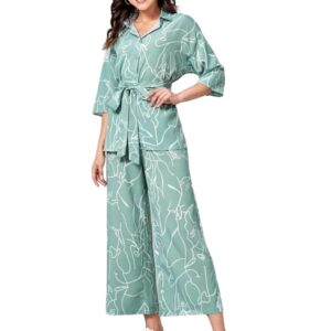 GRECIILOOKS Co Ord Set for Women | Co Ord Set for Women Stylish | Festive Co Ord Set for Women | Travel Co Ord Set for Women | Full Sleeve Women Co-ord set