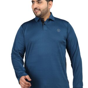 CHKOKKO Men's Polyester Regular Fit Polo T-Shirt
