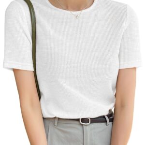 Leriya Fashion Regular Fit Tops for Women | Korean Trendy Stylish Casual | Short Sleeve Textured Collared | Formal