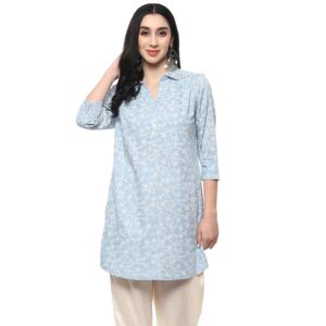 BIBA Solid Regular Women Rayon Printed Kurta