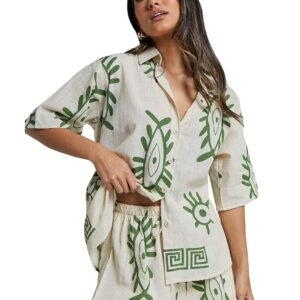 Leriya Fashion Women's Rayon Floral Co-Ord Set
