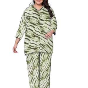 Indietoga Women's Plus Sizes Printed Coords Set for Women Western| (2XL to 7XL)