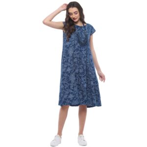 BIBA Women's Rayon Straight Fit Straight Kurta