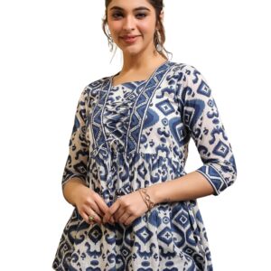 NAINVISH Regular Fit Printed Shirt Top Women | Tops Stylish Latest | Office Wear | Cotton Blend | Girls Top Women's