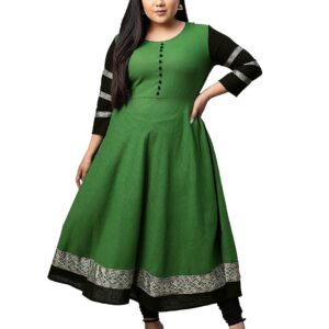 Yash Gallery Women's Cotton Relaxed Fit Anarkali Kurta