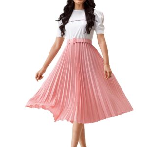 AASK Women Fit& Flare Polyster Solid Dress for Women