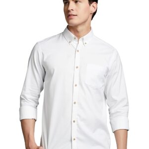Symbol Premium Men's Stylish Solid All Day Fresh Buttondown Casual Shirt - Regular Fit | Plain | Full Sleeve | Cotton Semi Formal Wear (Available in Plus Size & Combo Pack)