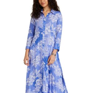 BIBA Women Rayon Fit and Flare Below The Knee Formal Dress