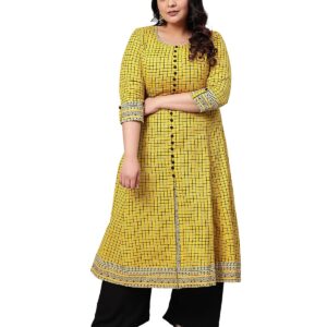 Yash Gallery Women's Cotton Relaxed Fit Anarkali Kurta