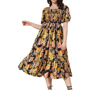 KZULLY Women's Crepe Midi Dress