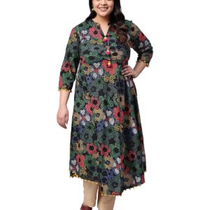 Yash Gallery Women's Cotton Relaxed Fit Anarkali Kurta