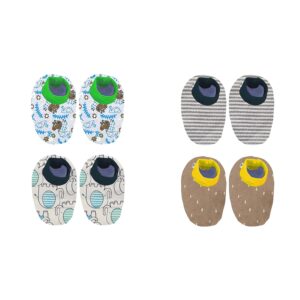 Kidbee Baby Girls & Boys Hosiery Printed Booties Set,Socks Set Combo
