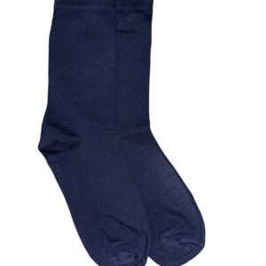 Navy Blue School Socks for Boys and Girls of All Ages (Pack of 3) | Navy Blue School Uniform Socks for kids | Cotton Lycra