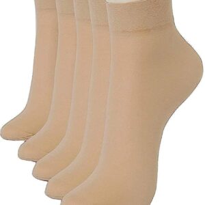 AA R HOSIERY Women Ankle Length Socks (Pack of 5)