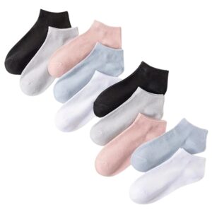 VDangi Ankle Length Plain colourful Socks For Women/Girls socks Made Up To Cotton Fabric Pack Of 5 Pairs (Free Size)
