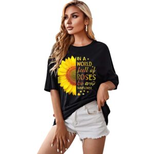 London Hills Women's Cotton Oversized Fit T-Shirt