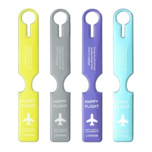 Jagowa Travel In Style With 4 Labels Luggage Labels - Name, Address, & Phone Number - Perfect Baggage Or Handbag Identifier - Anti-Lost Travel Accessories