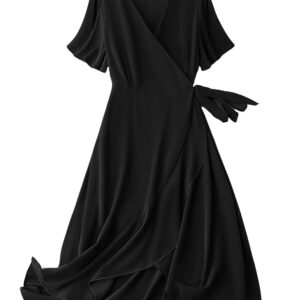 Lymio Women's Fit and Flare Midi Dress