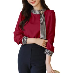 GG Style Women Western Printed Cuff Collar Tops