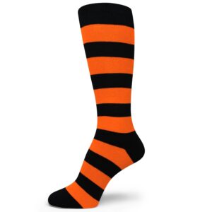 Spotlight Hosiery Two Color Striped Mens Dress Socks