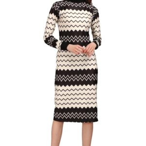 PURVAJA Women’s Bodycon Knee Length Dress (Siri-032-035)