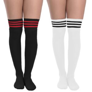 Xs and Os Women Cotton Lycra Over the Knee High Socks Combo