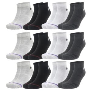VDangi 12 Pairs Ankle Casual Design Socks for Men, Made With Breathable, Anti Odour & Moisture Absorbent Combed Cotton with a Extra Durable Welt, Ideal for All Day Wear