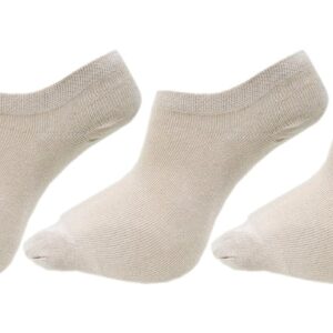 RC. ROYAL CLASS Women's No Show Loafer Skin Color Cotton Thumb Socks (Pack of 3 Pairs)