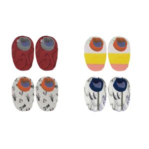 Kidbee Babies Printed Soft Hosiery Cotton Booties Set,Socks Set