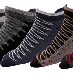 RC. ROYAL CLASS Men's Sneaker low Cut Pure Cotton Multicolored Socks (Pack of 5 Pairs)