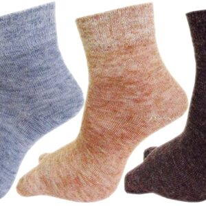 RC. ROYAL CLASS Women's Woolen Ankle Length Multicolored Socks(Pack of 5 Pairs)(Free size)