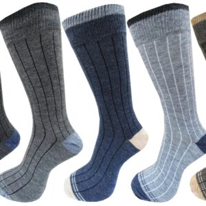 RC. ROYAL CLASS Men's Woolen Warm Winter Socks (Multicolour, Free Size) - Pack of 5 Pairs